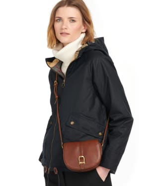 Women’s Barbour Laire Leather Saddled Bag - Brown