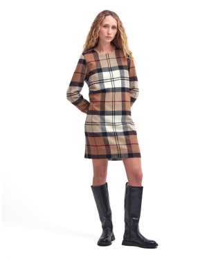 Women's Barbour Nancy Dress - Hessian Tartan