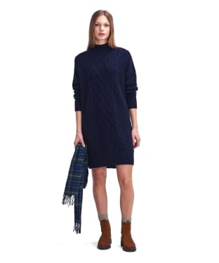 Women's Barbour Clarence Knitted Dress - Navy