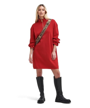 Women's Barbour International Meir Knitted Dress - Scarlet