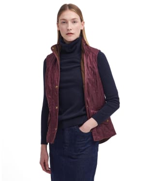 Women's Barbour Cavalry Gilet - Aubergine