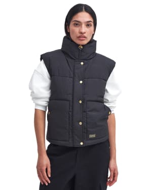 Women's Barbour International Callie Puffer Gilet - Black