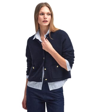 Women's Barbour Celeste Knitted Cardigan - Navy