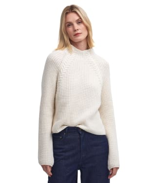 Women's Barbour Rhonda Knitted Jumper - Cloud