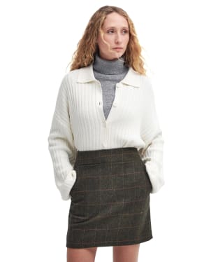 Women's Barbour Claudette Knitted Cardigan - Cloud