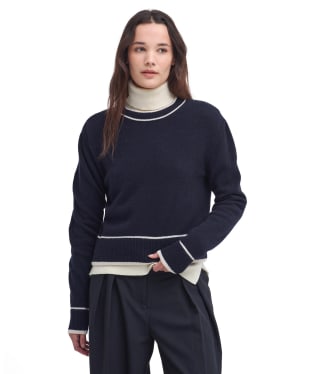 Women's Barbour Rochelle Knitted Jumper - Navy