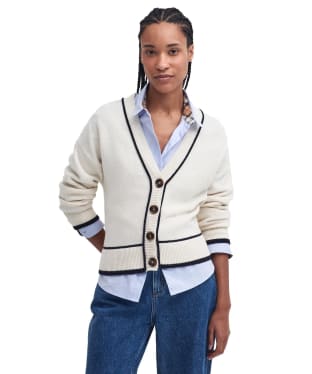 Women's Barbour Claudia Knitted Cardigan - Cloud