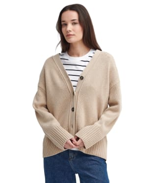 Women's Barbour Joni Knitted Cardigan - White Pepper