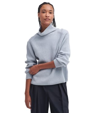 Women's Barbour Nora Knitted Jumper - Pearl Blue