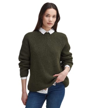 Women's Barbour Willows Knitted Jumper - Olive