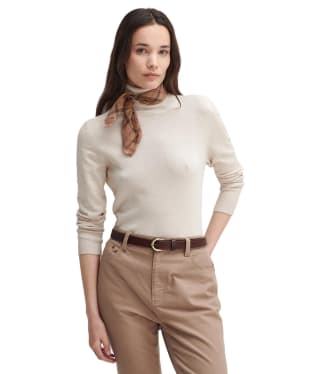 Women's Barbour Highfield Knitted Jumper - Oatmeal