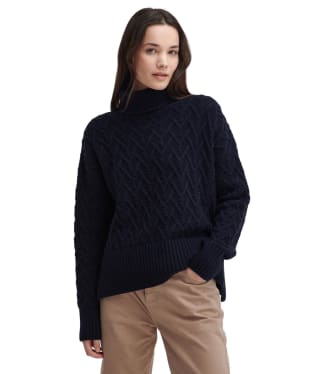 Women's Barbour Clarence Knitted Jumper - Navy