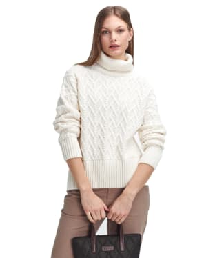 Women's Barbour Clarence Knitted Jumper - Aran Tropical