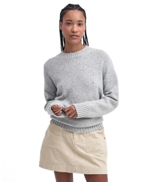 Women's Barbour Lavensdale Crew Knitted Jumper - Pearl Blue