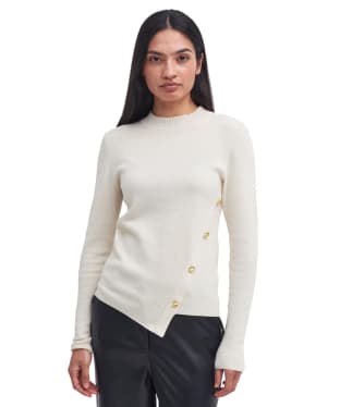 Women's Barbour International Callie Knitted Jumper - Light Stone