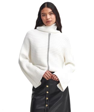 Women's Barbour International Serova Knitted Jumper - Off White