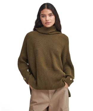 Women's Barbour International Roberta Knitted Jumper - Empire Green