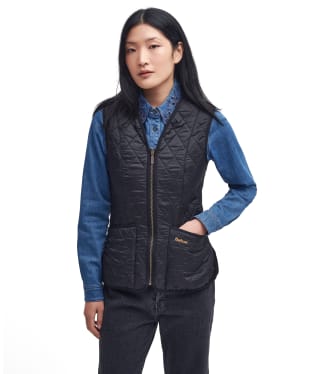 Women's Barbour Betty Fleece Waistcoat / Zip-In Liner - Black