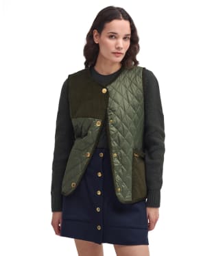 Women's Barbour Healy Liner - Olive / Ancient Tartan