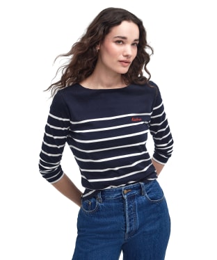 Women’s Barbour Bradley Top - Navy / Cloud