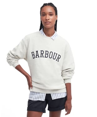 Women's Barbour Northumberland Sweatshirt - Cloud / Navy