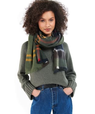 Women's Barbour Rosefield Tartan Scarf - Barbour Classic