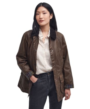 Women's Barbour Beadnell Waxed Jacket - Bark