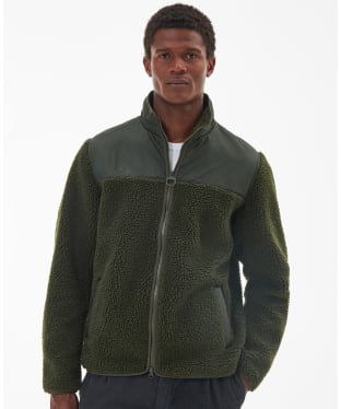 Men's Barbour Hobson Fleece Jacket - Olive