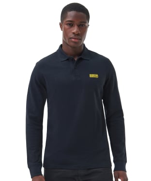 Men's Barbour International Long Sleeve Polo Shirt - Black