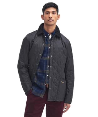 Men's Barbour Heritage Liddesdale Quilted Jacket - Black