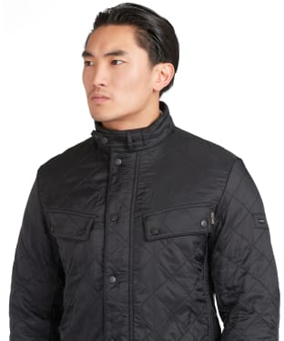 Men's Barbour International Ariel Polarquilt Jacket - Black