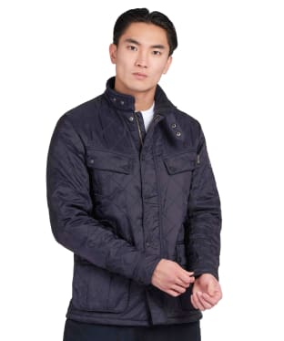 Men's Barbour International Ariel Polarquilt Jacket - Navy