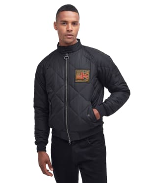 Men’s Barbour International Steve McQueen Quilted Merchant Jacket - Black