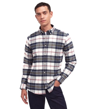 Men’s Barbour Ronan Tailored Shirt - Ecru Check