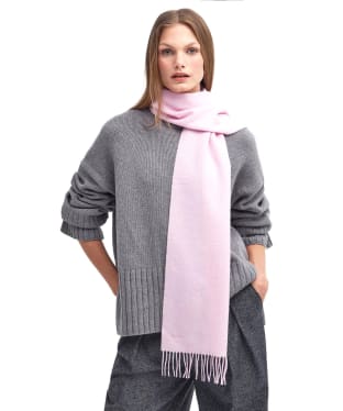 Women's Barbour Lambswool Woven Scarf - Lavender Haze