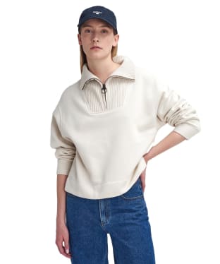 Women's Barbour Fleur Sweatshirt - Ecru