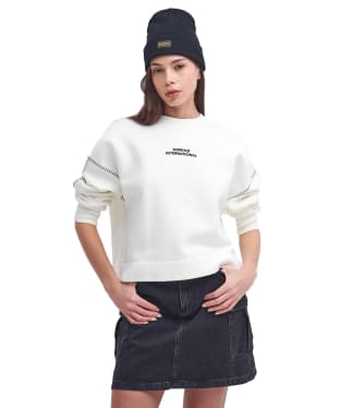 Women's Barbour International Christa Sweatshirt - Off White