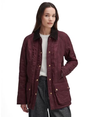 Women's Barbour Beadnell Polarquilt - Cabernet / Brown