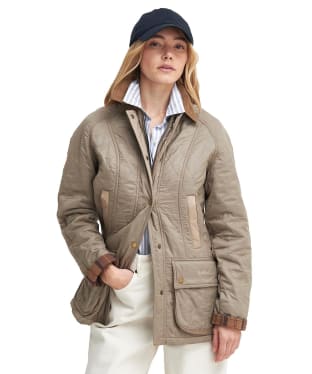 Women's Barbour Beadnell Polarquilt - Sand Dune / Brown