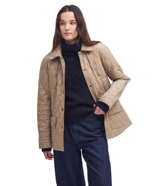 Women's Barbour Summer Beadnell Quilted Jacket - Sand Dune