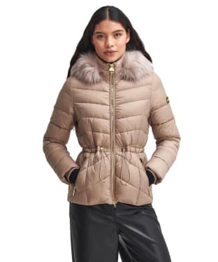 Women's Barbour International Island Quilted Jacket - Light Trench