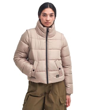 Women's Barbour International Webber Puffer Jacket - Light Trench