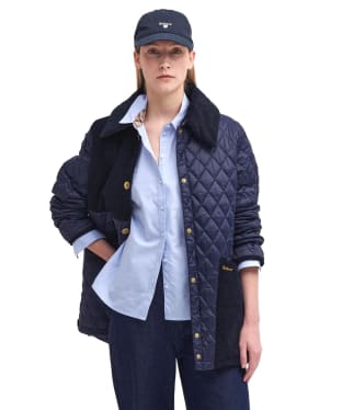 Women's Barbour Reeth Quilted Jacket - Navy / Classic