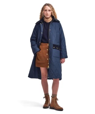 Women's Barbour Cookston Quilted Jacket - Navy / Classic