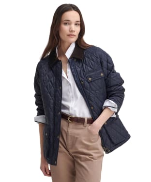 Women's Barbour Starling Quilted Jacket - Navy / Classic