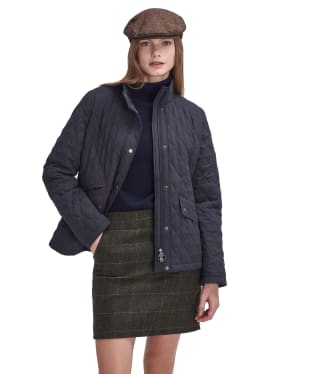 Women's Barbour Country Winter Shoveler Jacket - Navy / Classic