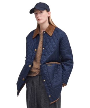 Women's Barbour 30th Anniversary Oversized Liddesdale Quilted Jacket - Navy / Classic