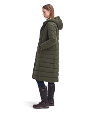 Women's Barbour Clarence Puffer Jacket - Olive