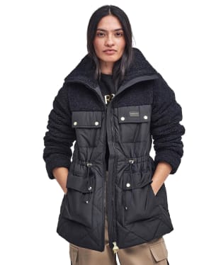 Women's Barbour International Jemison Quilted Jacket - Black