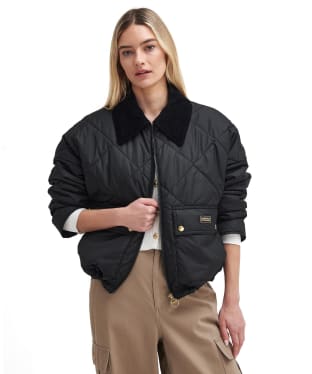 Women's Barbour International Laia Quilted Jacket - Black